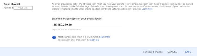 Allowlist